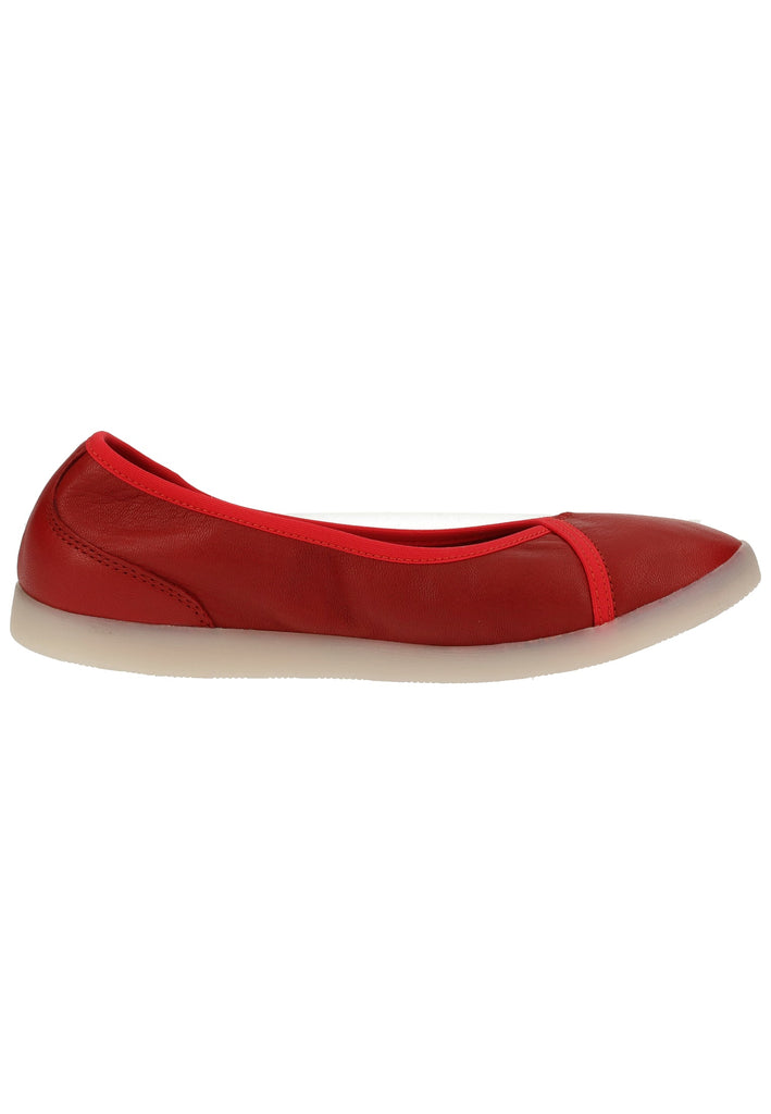 softinos Ballerinas Leder Rot