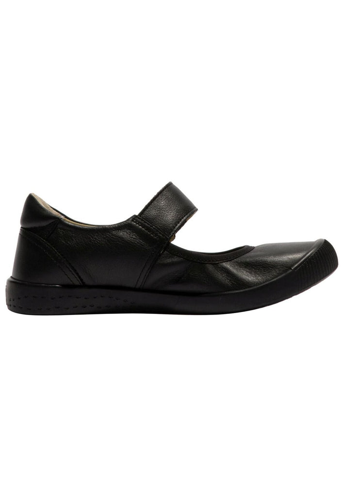 softinos Ballerinas Leder Schwarz