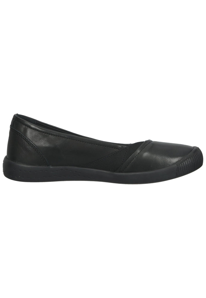 softinos Ballerinas Leder Schwarz