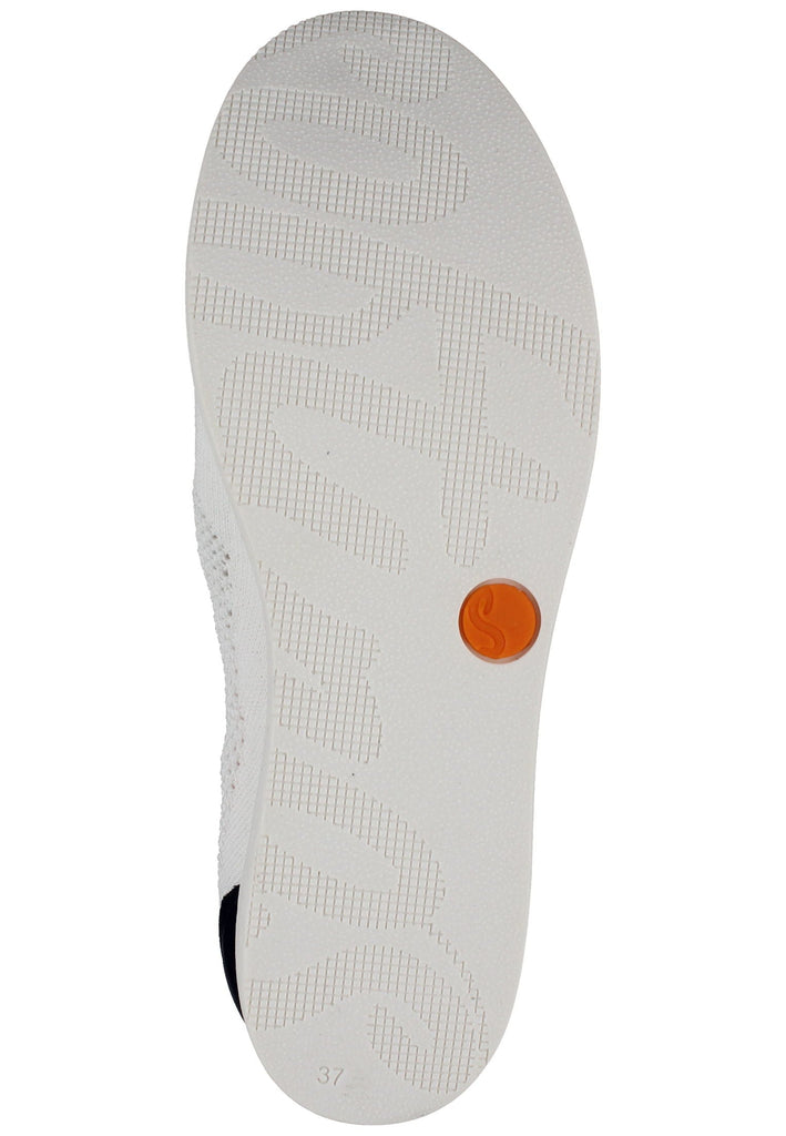 softinos Ballerinas Leder/Textil Weiß