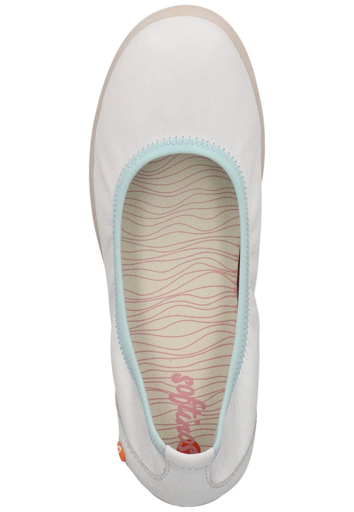 softinos Ballerinas Leder Weiß