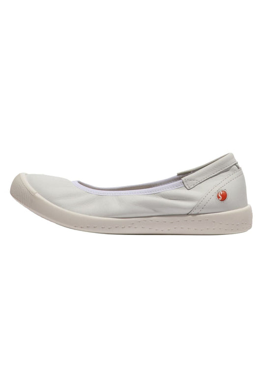 softinos Ballerinas Leder Weiß