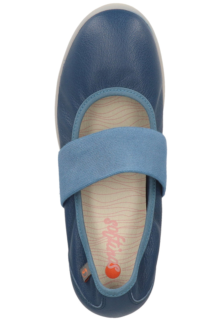 softinos Ballerinas Lederimitat Navy