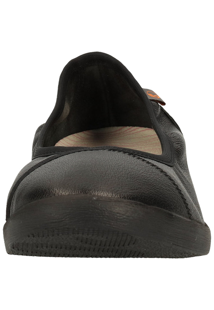 softinos Ballerinas Lederimitat Schwarz