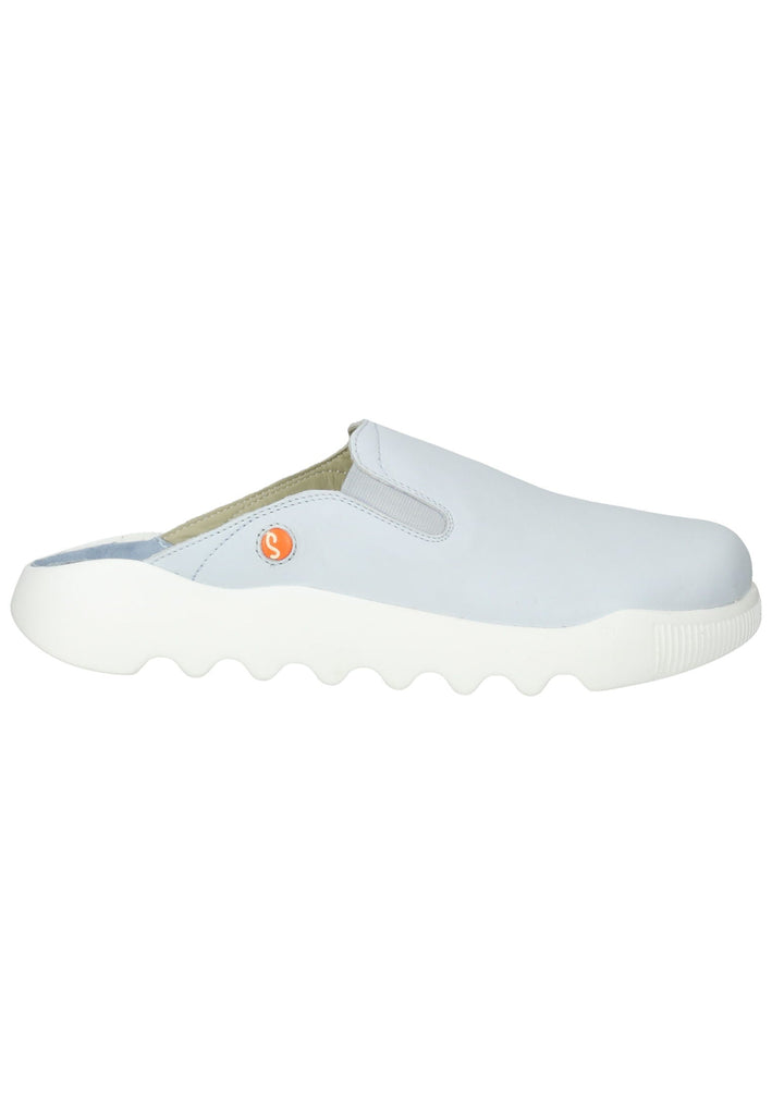 softinos Pantoletten Leder Hellblau