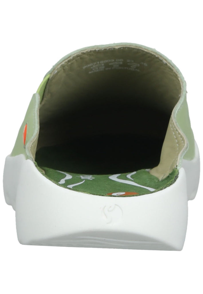 softinos Pantoletten Leder Hellgrün