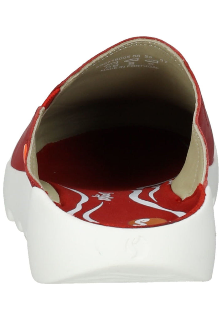 softinos Pantoletten Leder Rot