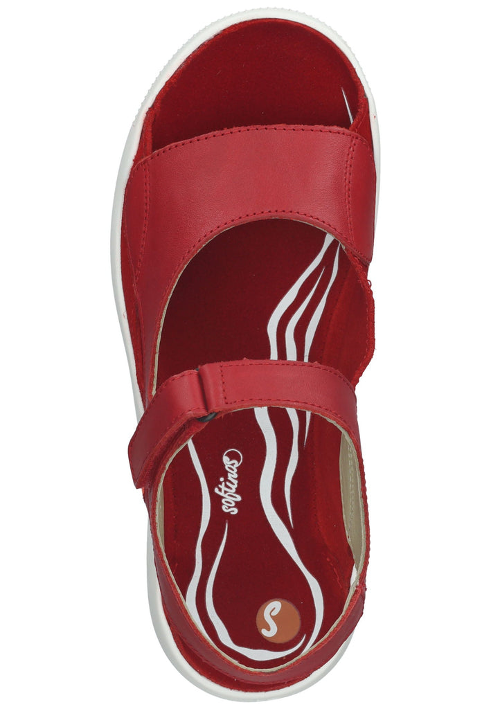 softinos Sandalen Leder Rot
