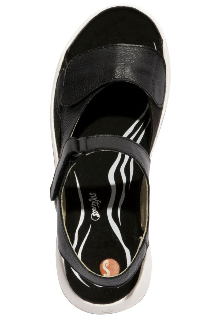 softinos Sandalen Leder Schwarz