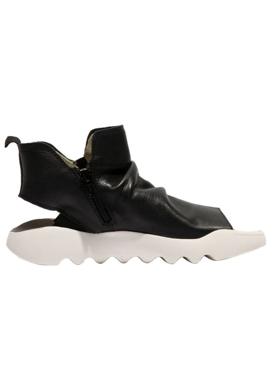 softinos Sandalen Leder Schwarz