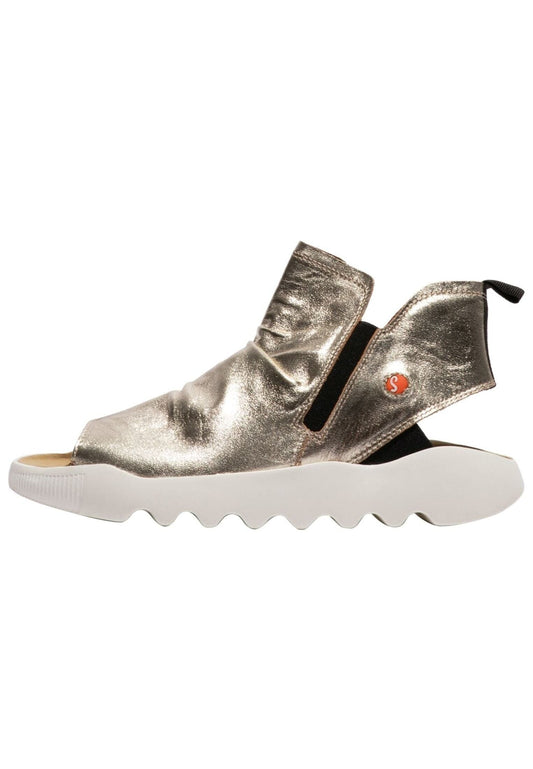 softinos Sandalen Leder/Textil Champagne