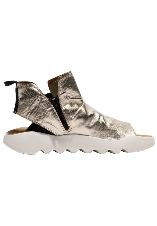 softinos Sandalen Leder/Textil Champagne