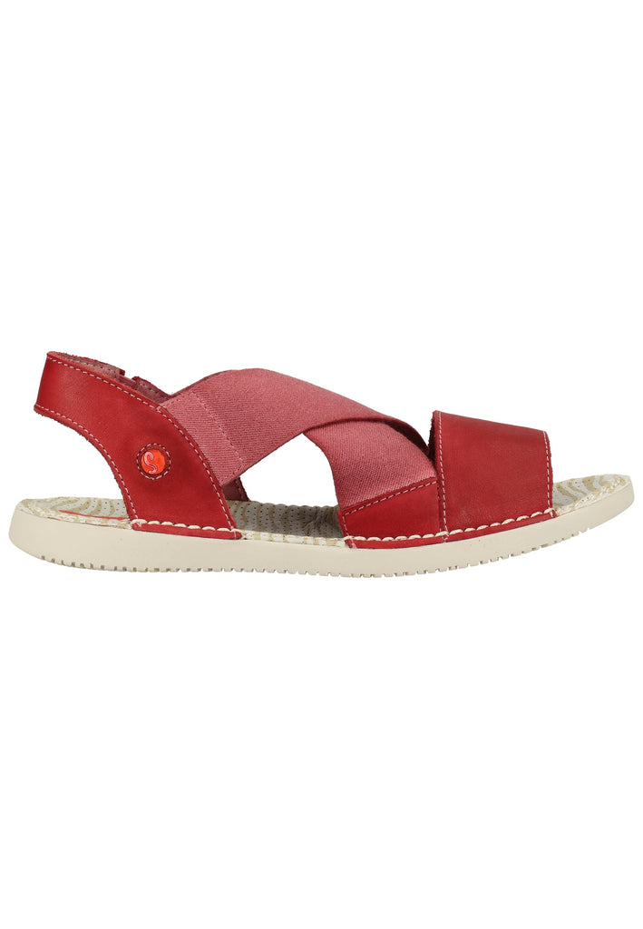 softinos Sandalen Leder/Textil Red
