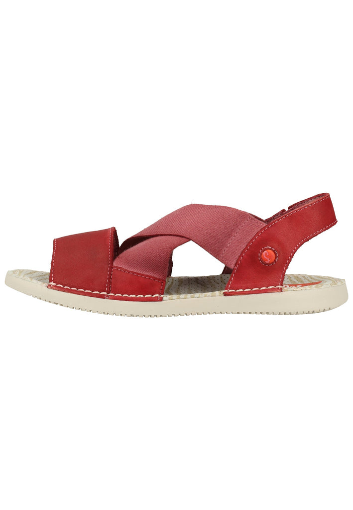 softinos Sandalen Leder/Textil Red