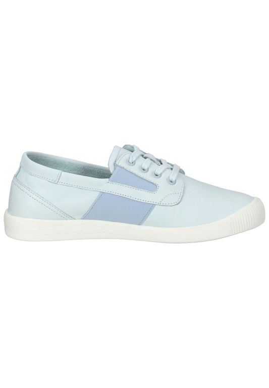 softinos Slipper Leder Hellblau