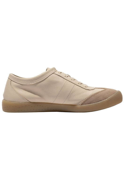 softinos Sneaker Glattleder Beige/Braun