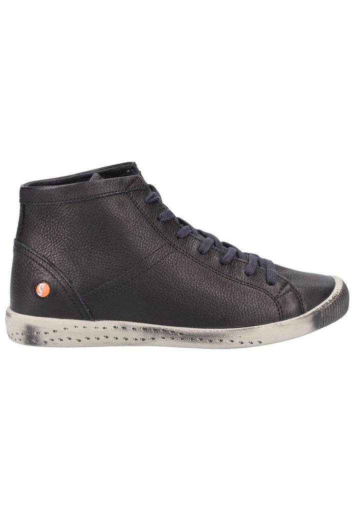 softinos Sneaker Glattleder Schwarz