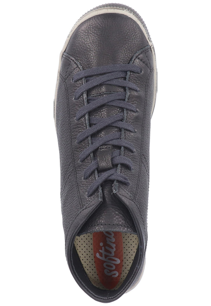 softinos Sneaker Glattleder Schwarz
