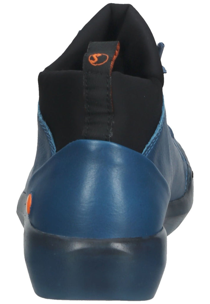 softinos Sneaker Leder Blau/Schwarz