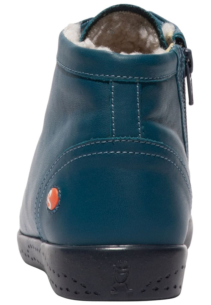 softinos Sneaker Leder Denim Warmfutter