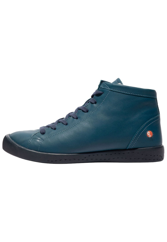 softinos Sneaker Leder Denim Warmfutter