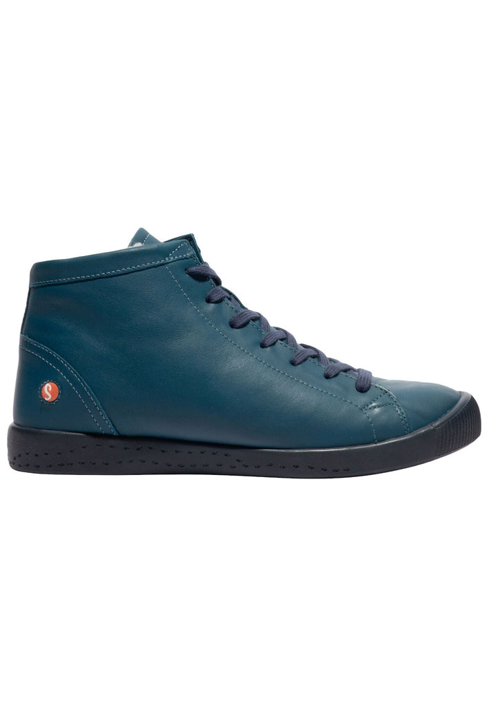 softinos Sneaker Leder Denim Warmfutter