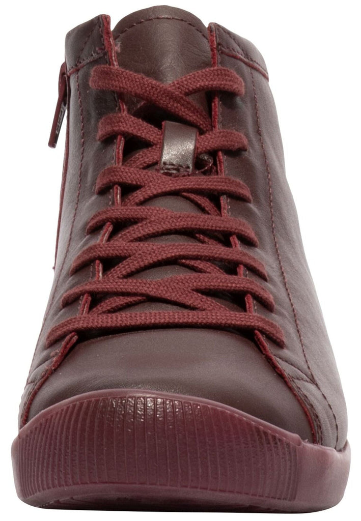 softinos Sneaker Leder Dunkelrot Warmfutter