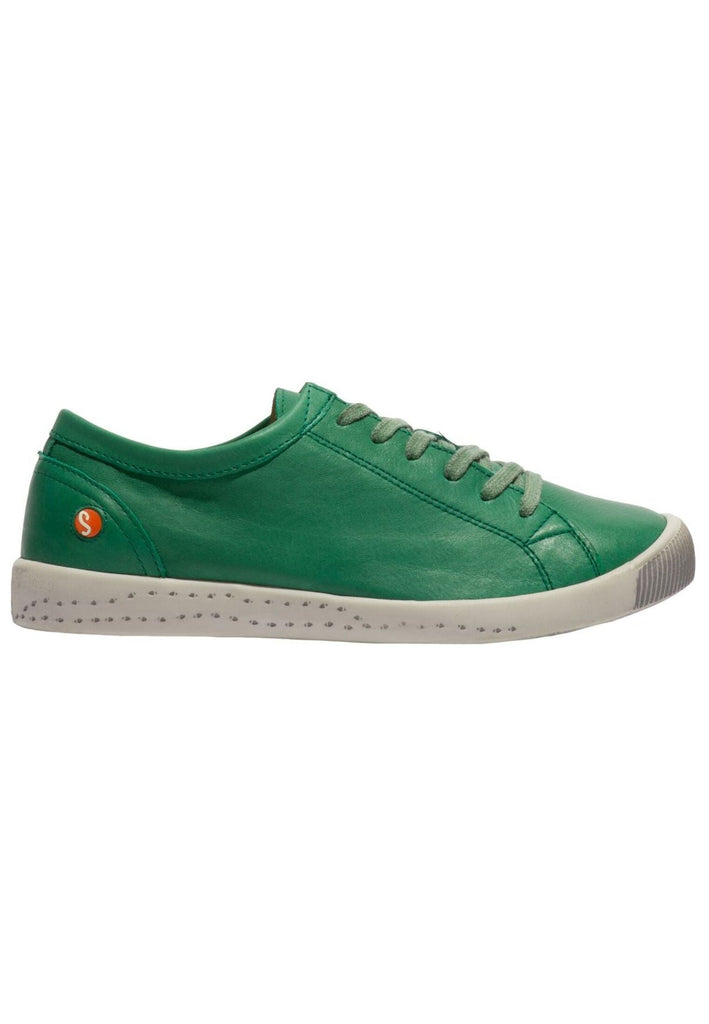 softinos Sneaker Leder Grün/Kombi