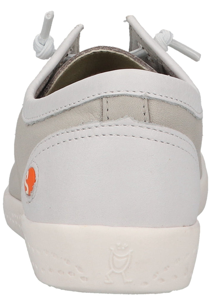 softinos Sneaker Leder Hellgrau/Weiß