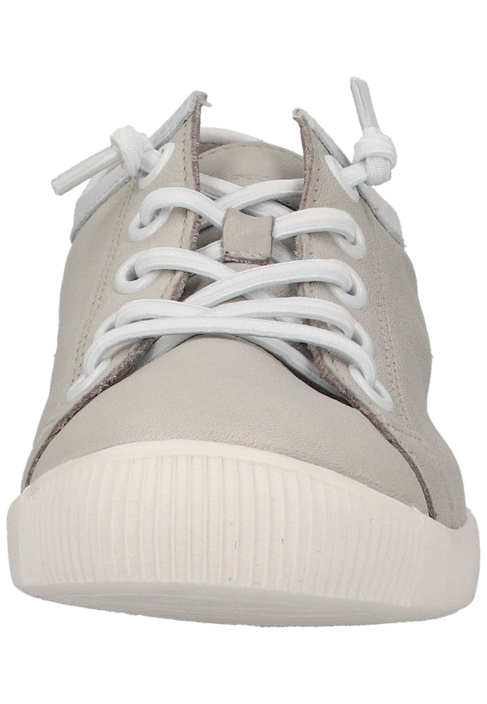 softinos Sneaker Leder Hellgrau/Weiß