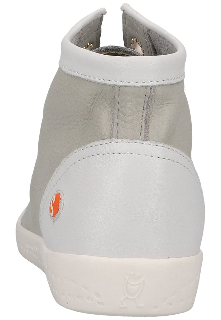 softinos Sneaker Leder Hellgrau/Weiß