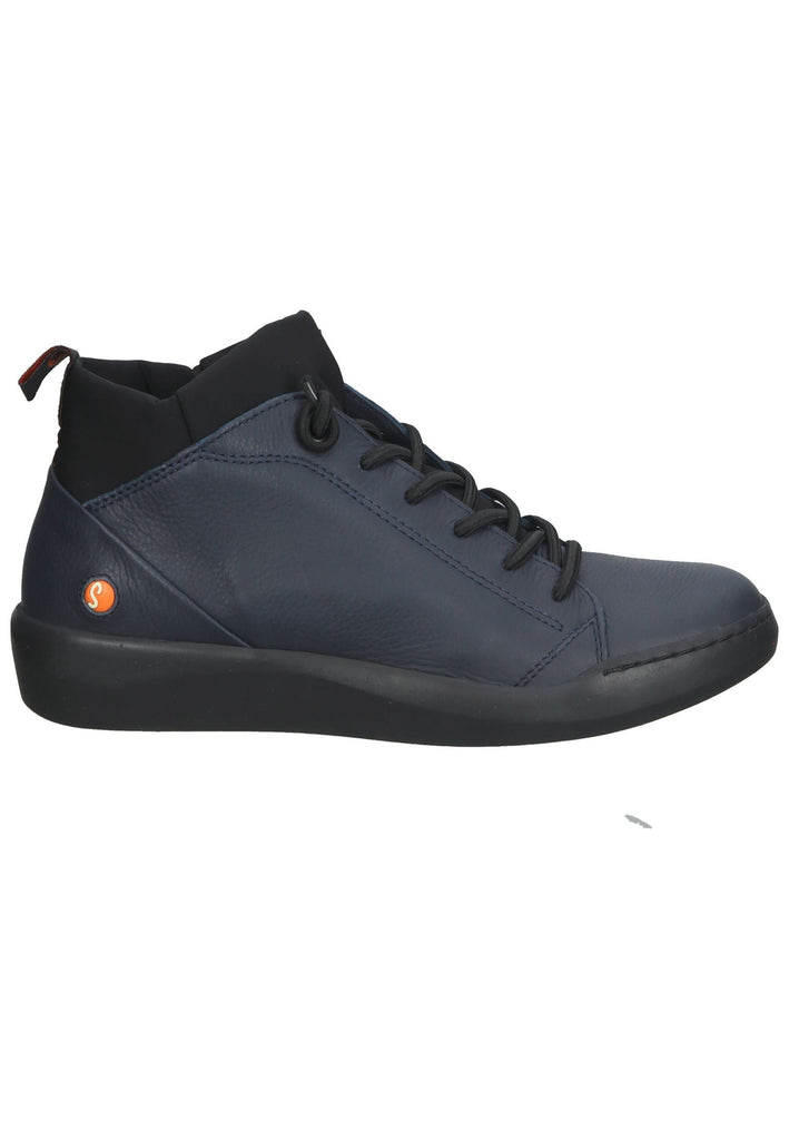 softinos Sneaker Leder Navy/Schwarz