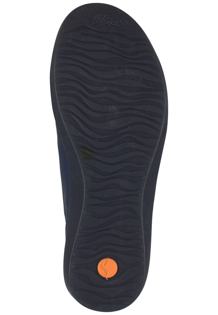 softinos Sneaker Leder Navy/Schwarz