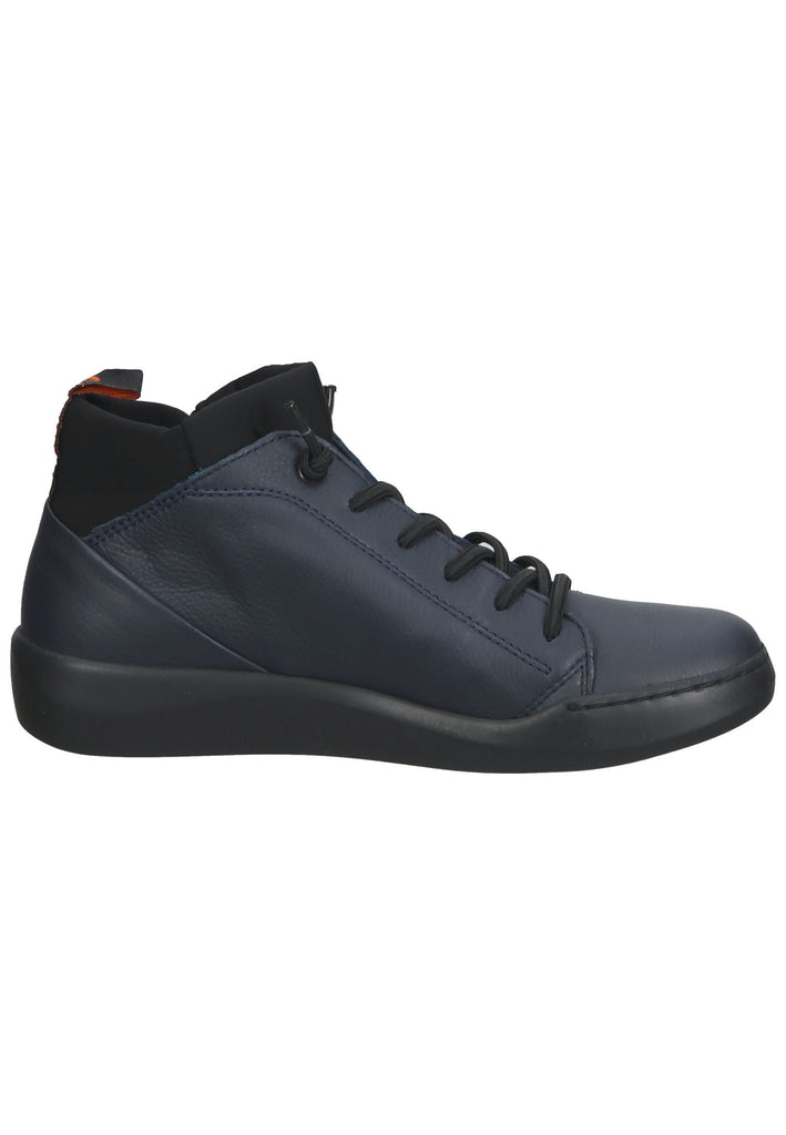 softinos Sneaker Leder Navy/Schwarz