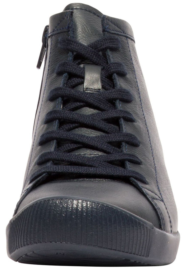 softinos Sneaker Leder Navy Warmfutter