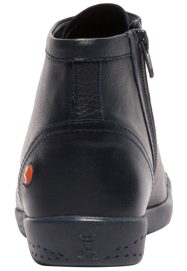 softinos Sneaker Leder Navy Warmfutter