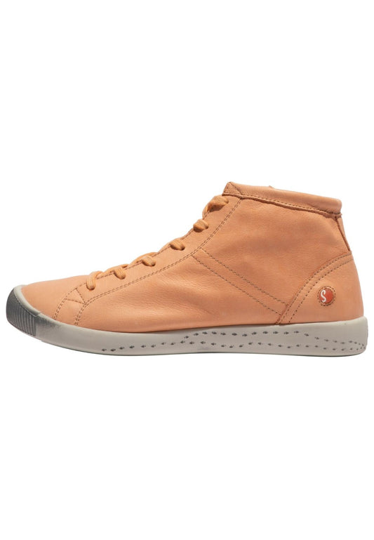softinos Sneaker Leder Orange/Grau