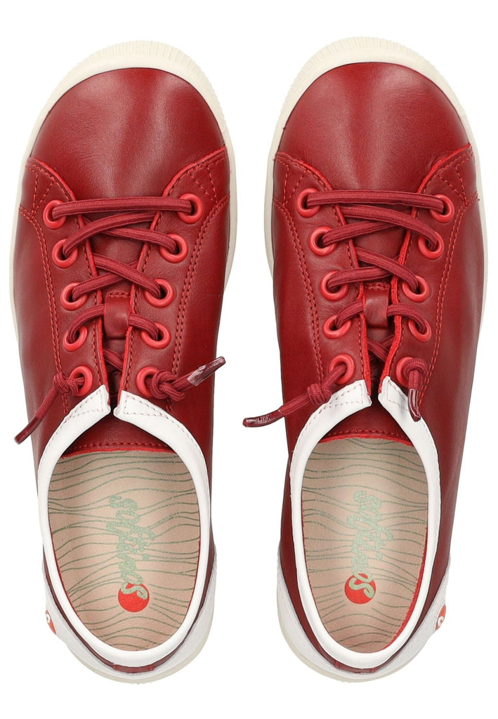 softinos Sneaker Leder Rot/Weiß
