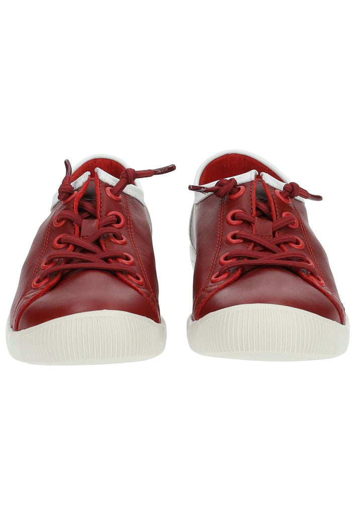 softinos Sneaker Leder Rot/Weiß