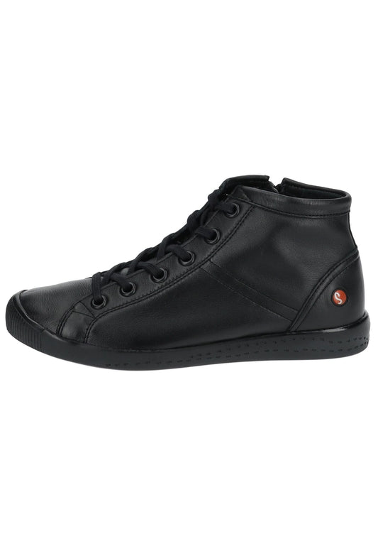 softinos Sneaker Leder Schwarz