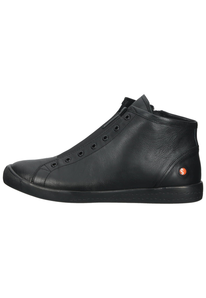 softinos Sneaker Leder Schwarz