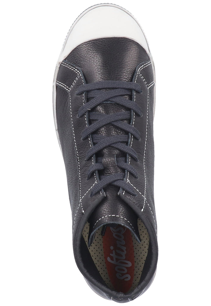 softinos Sneaker Leder Schwarz
