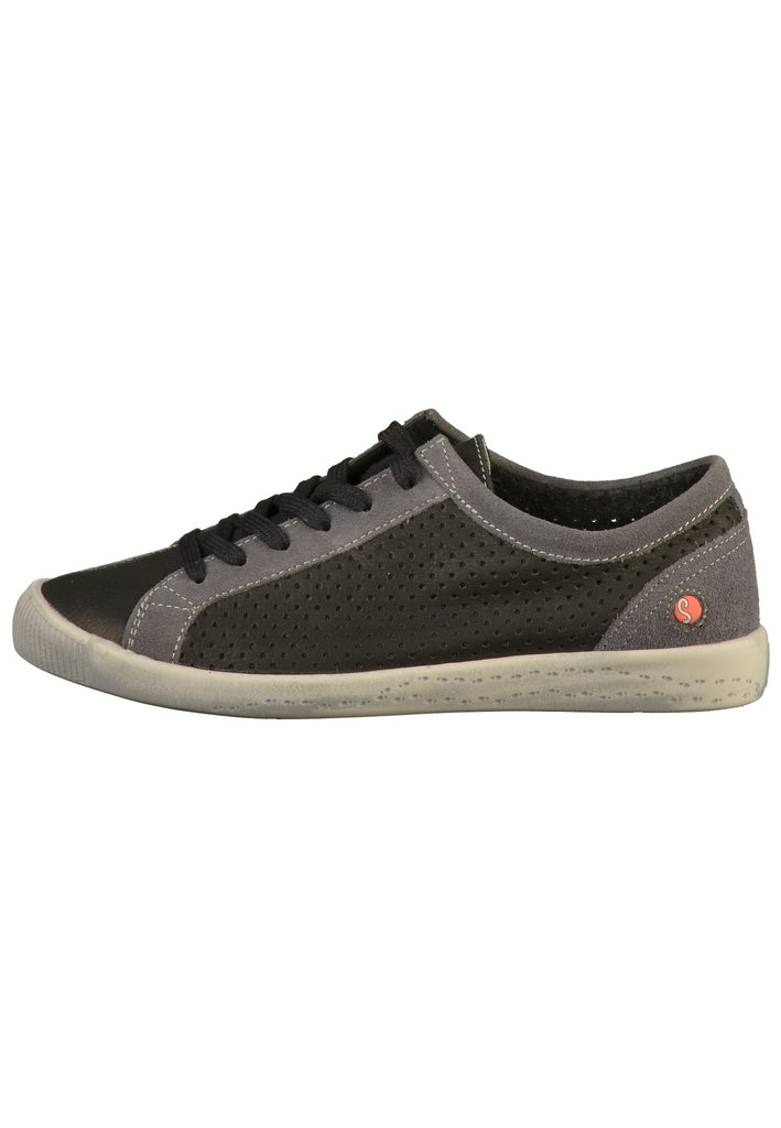softinos Sneaker Leder Schwarz