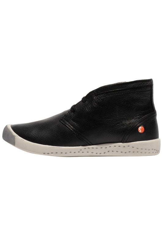softinos Sneaker Leder Schwarz