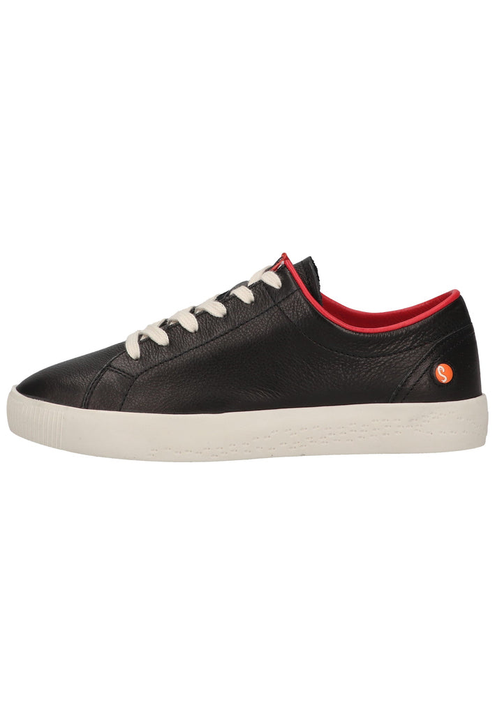 softinos Sneaker Leder Schwarz/Rot