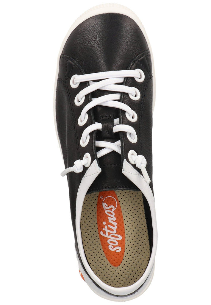 softinos Sneaker Leder Schwarz/Weiß