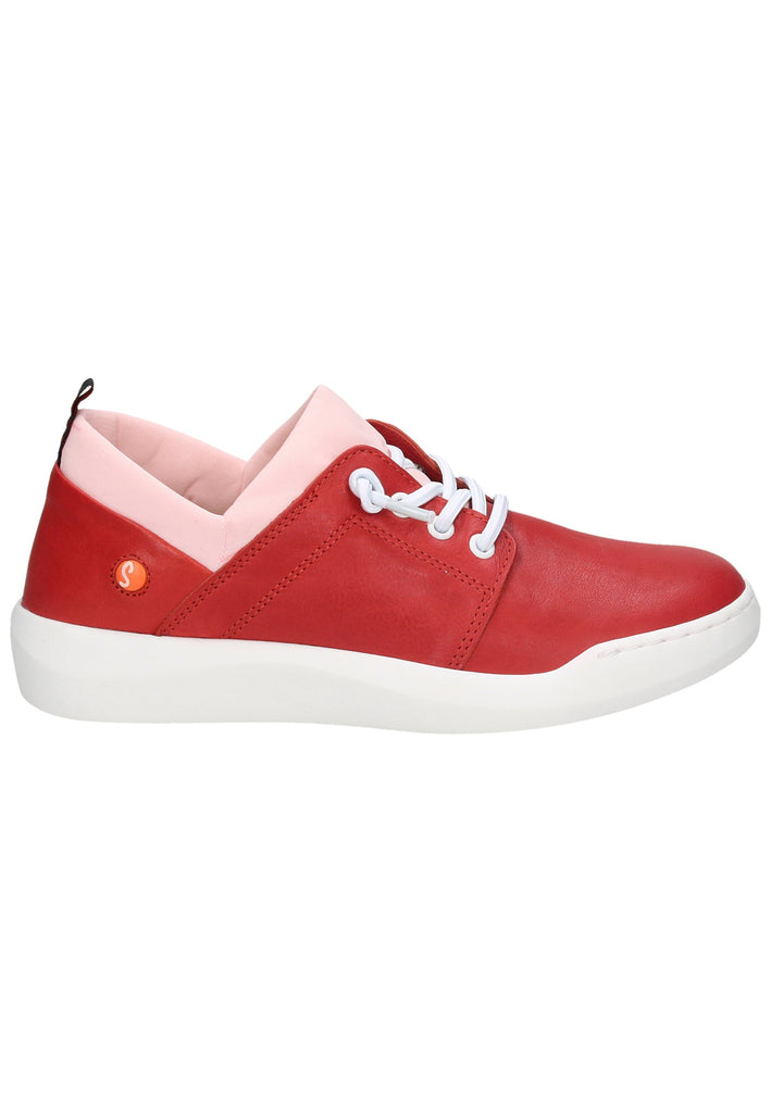 softinos Sneaker Leder/Textil Rot