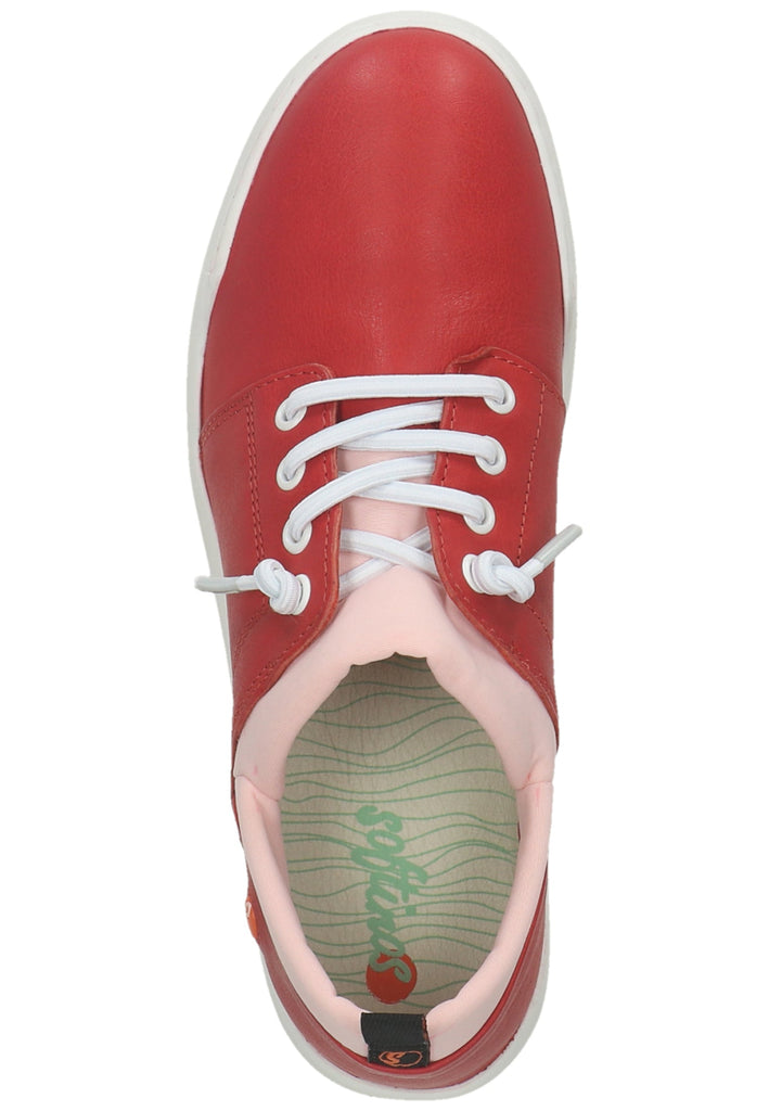 softinos Sneaker Leder/Textil Rot
