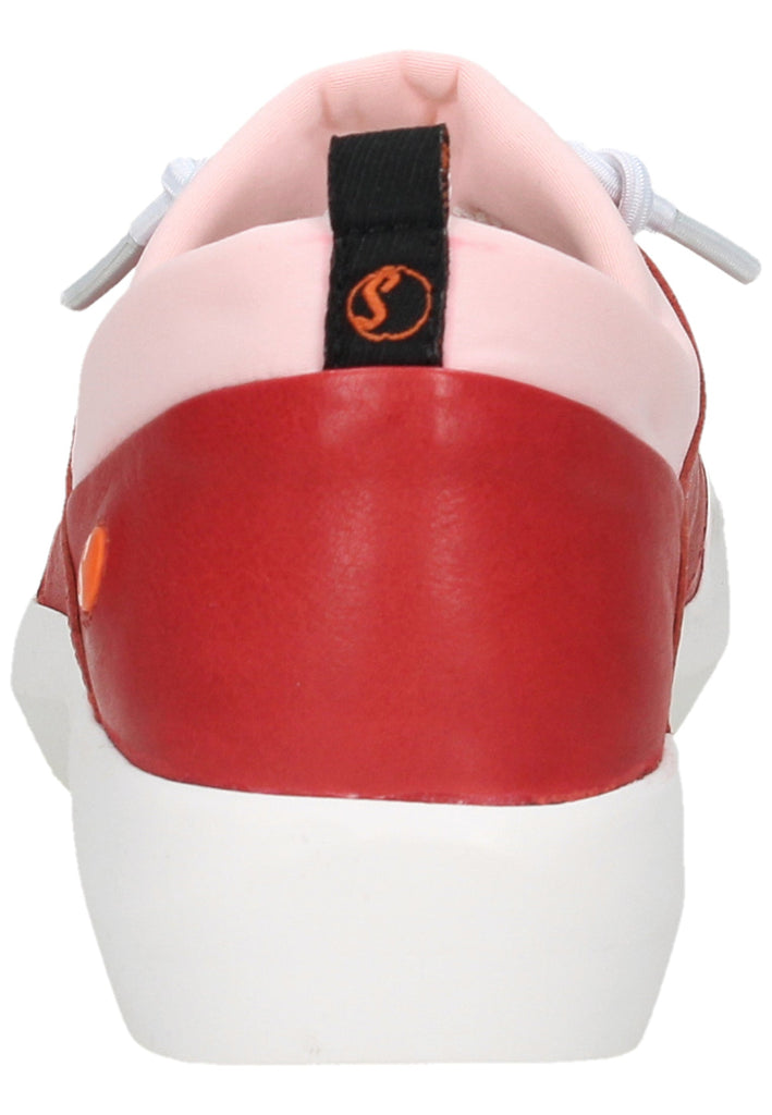 softinos Sneaker Leder/Textil Rot