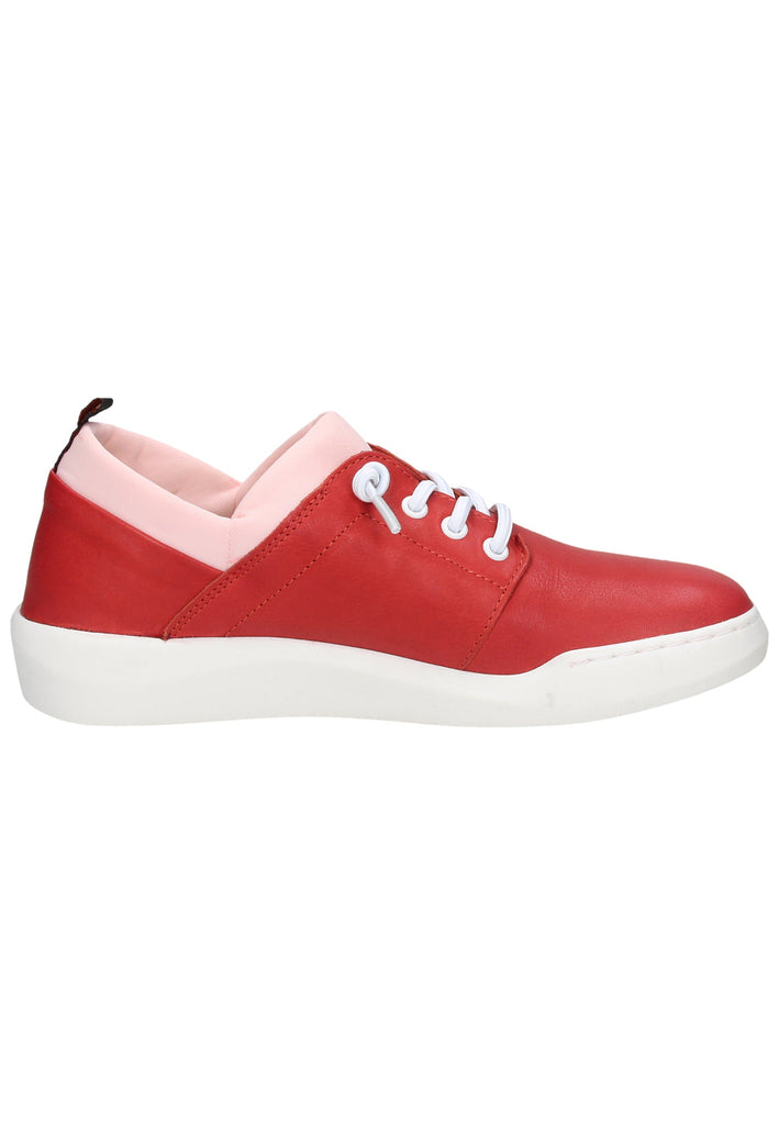 softinos Sneaker Leder/Textil Rot